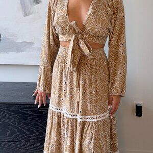 TWO-PIECE EMBROIDERED SET